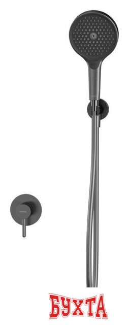 Душевой гарнитур Whitecross Y YSET02TOPGM (оружейная сталь) 2