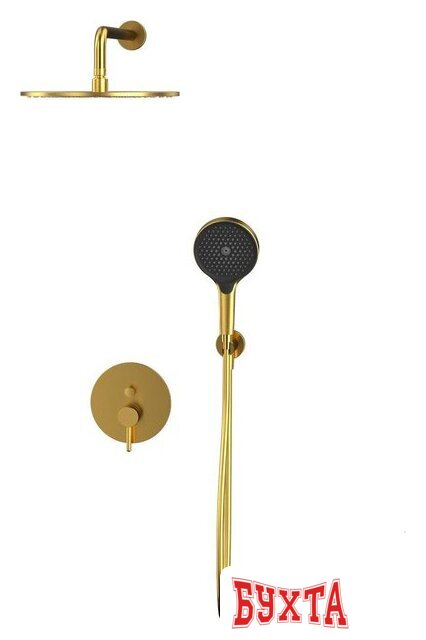 Душевая система Whitecross Y YSET04TOPGLB (брашированное золото) 2