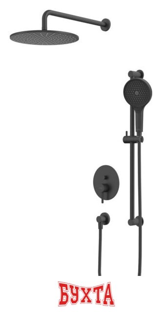 Душевая система Whitecross Y YSET05TOPBL (черный матовый) 1