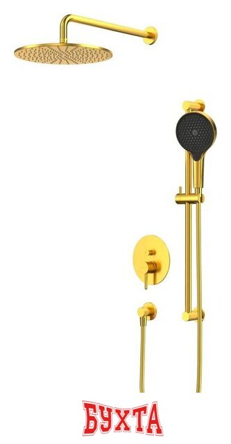 Душевая система Whitecross Y YSET05TOPGLB (брашированное золото) 1