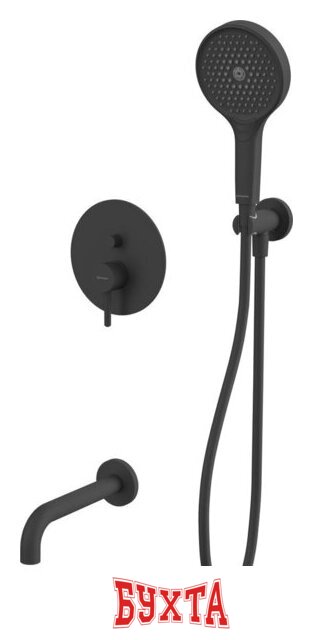 Душевой гарнитур Whitecross Y YSET06TOPBL (черный матовый) 1