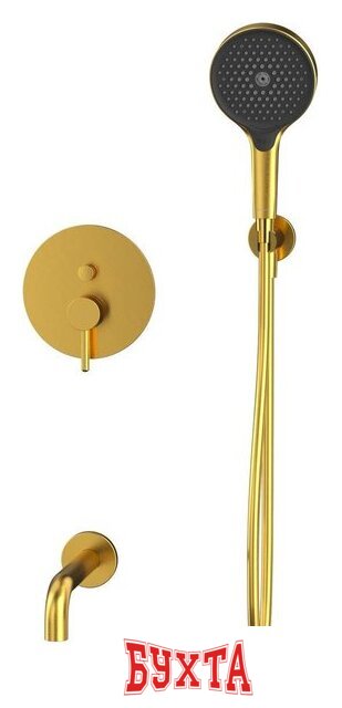 Душевой гарнитур Whitecross Y YSET06TOPGLB (брашированное золото) 2