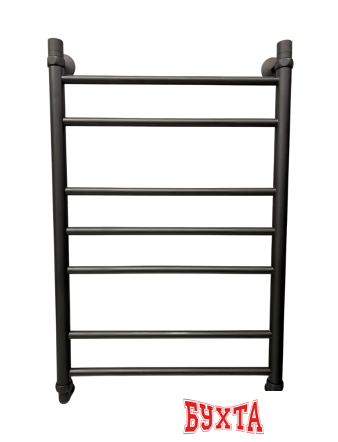 Полотенцесушитель Маргроид Вид 10 (вставки 2+3+2) 80/50 полная комплектация (Черный матовый) 1