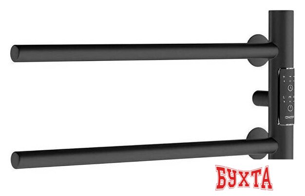 Полотенцесушитель Маргроид Ferrum Cook СНШ 18*40 Черный матовый, скрытого монтажа, таймер справа