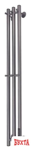 Полотенцесушитель Маргроид Ferrum Inaro СНШ 150*6*12 Графит, скрытого монтажа, таймер справа (6 крючков) 4