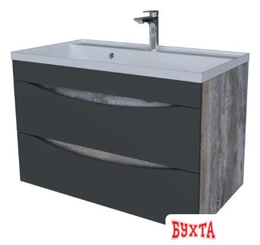 Мебель для ванных комнат Axus Тумба под умывальник Найроби 70 (бетон) 1