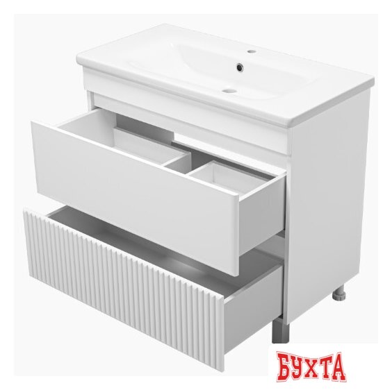 Мебель для ванных комнат Misty Тумба под умывальник Мира 90 П-Мир-01090-012Я 4