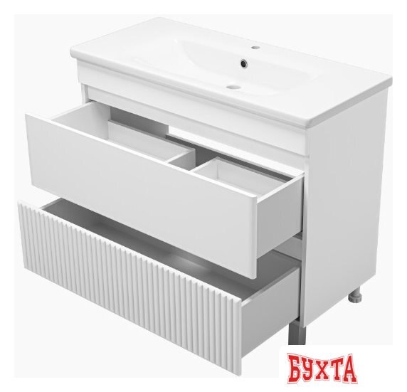 Мебель для ванных комнат Misty Тумба под умывальник Мира 100 П-Мир-01100-012Я 4