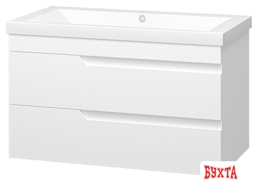 Мебель для ванных комнат Misty Тумба под умывальник Софт 90 П-Соф-01090-011П2Я 1