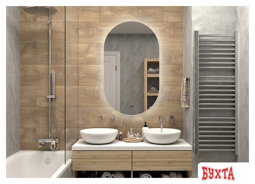 Мебель для ванных комнат Misty Зеркало Титавин 65 ТИТ-02-65/110-14 2