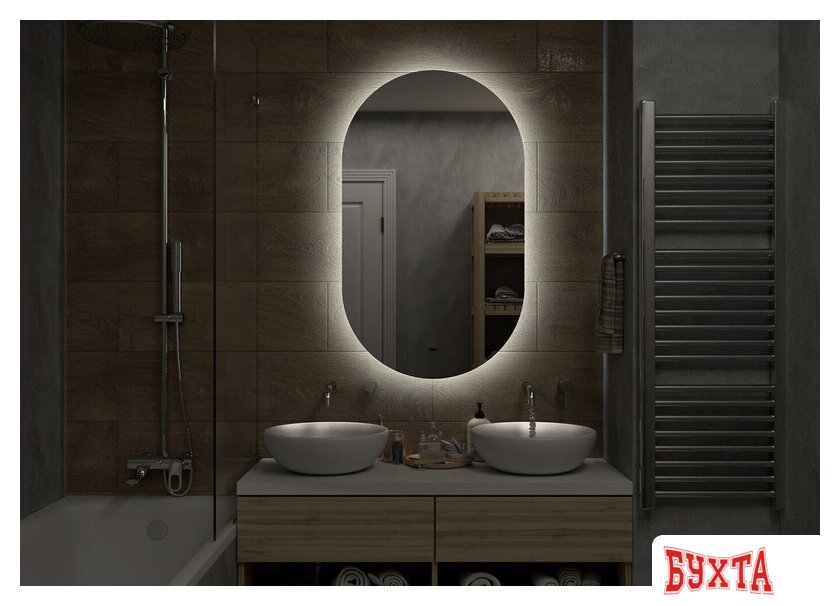 Мебель для ванных комнат Misty Зеркало Титавин 65 ТИТ-02-65/110-14 3