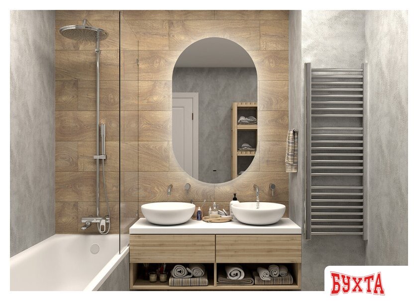 Мебель для ванных комнат Misty Зеркало Титавин 70 ТИТ-02-70/120-14 2