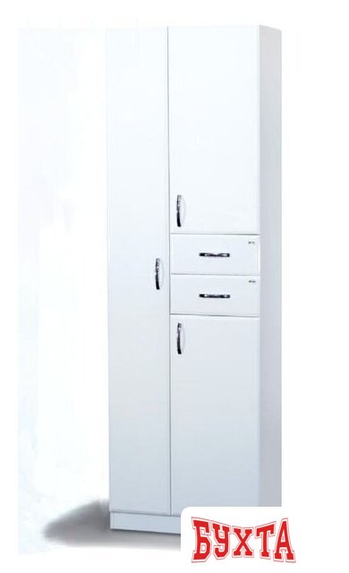 Мебель для ванных комнат Misty Пенал - 60 + Б/К - Э-05060-01Бк