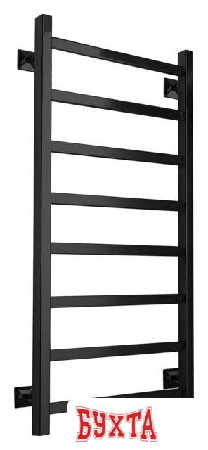 Полотенцесушитель Ростела Экспи Квадро V30 1/2" 8 перекладин 50x100 см (черный)