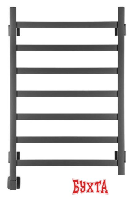 Полотенцесушитель Ростела Экспи Квадро V30 1/2" 7 перекладин 50x80 см (черный) 2