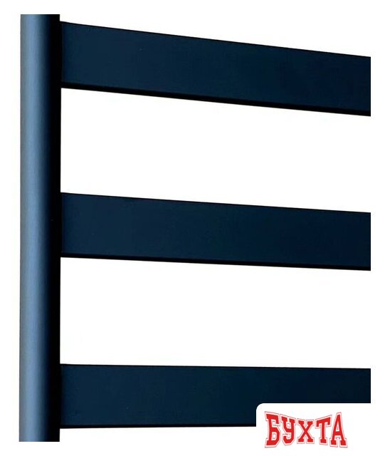 Полотенцесушитель Ростела Престиж нижнее подключение 1" 4 перекладины 50x60 см (черный) 4