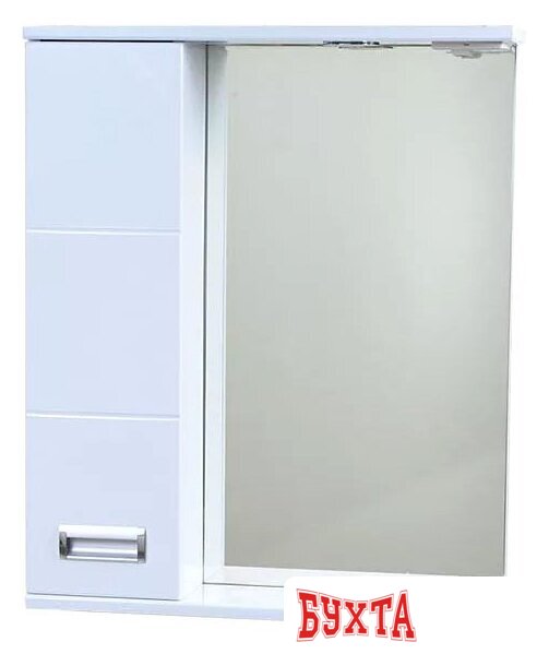 Мебель для ванных комнат Emmy Шкаф с зеркалом Монтана 60 (правый)