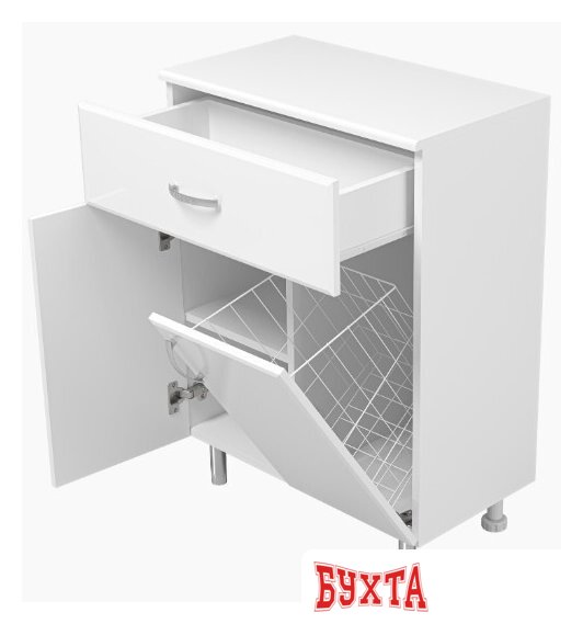 Мебель для ванных комнат Misty Тумба Люси 60 Э-Люс07060-011Бк 4