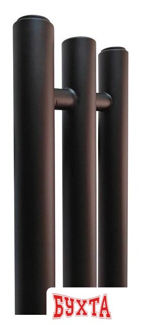 Полотенцесушитель Ростела Мини 1/2" 3 перекладины 120 см (черный) 2