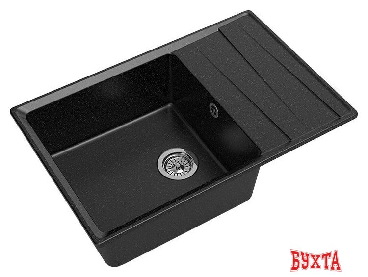 Кухонная мойка GranFest GF-LV-760L (черный) 1