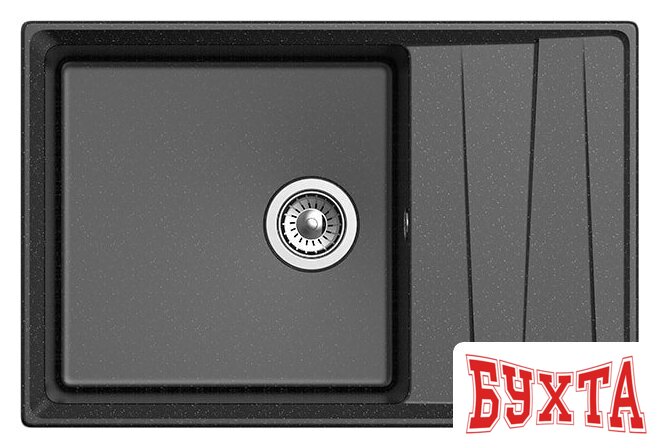 Кухонная мойка GranFest GF-LV-760L (черный) 2