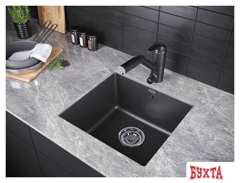 Кухонная мойка Paulmark Gera 50 PM104546-BL 3