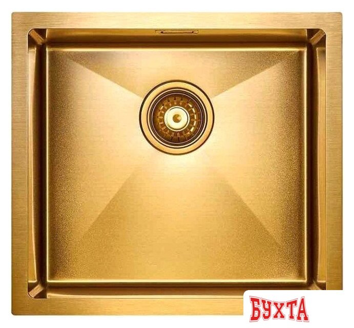 Кухонная мойка Paulmark Aller 48 Uni PM804844-BG (золото/брашированное золото)