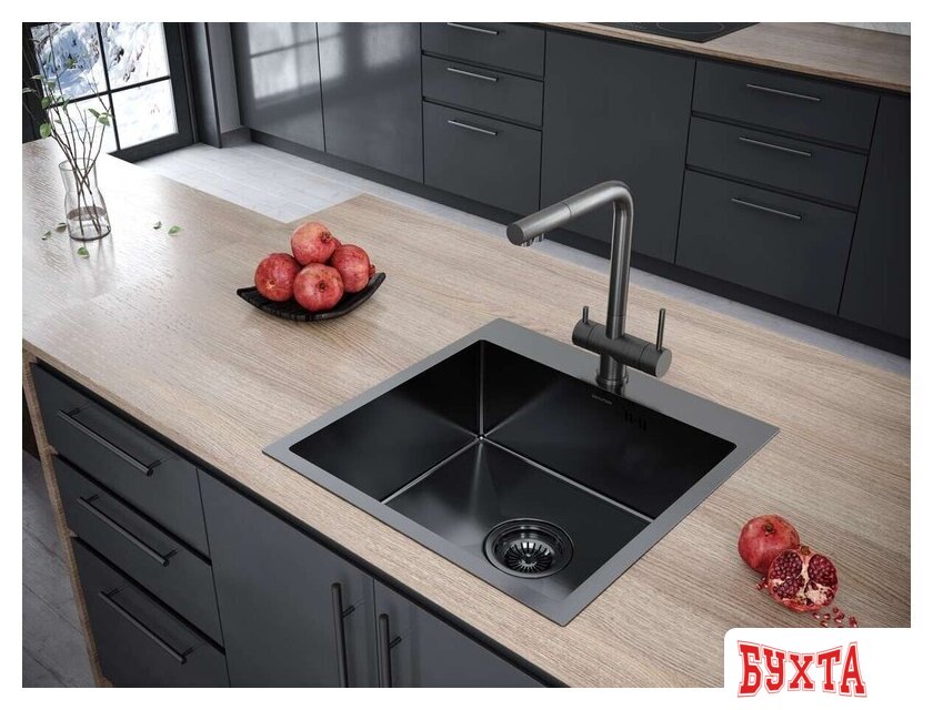 Кухонная мойка Paulmark Kroner 59 PM215951-GM 3