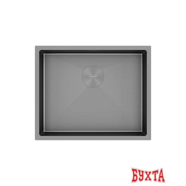 Кухонная мойка Paulmark Next 54 Uni PM215444-MG (серый/серый матовый)