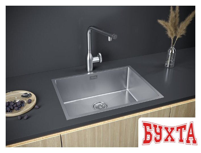 Кухонная мойка Paulmark Next 58 Uni PM215844-BS (стальной/брашированная сталь) 5