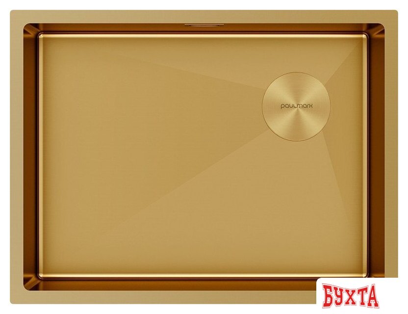 Кухонная мойка Paulmark NEXT-SKEW 58 Uni PM885844-BG (золото/брашированное золото)