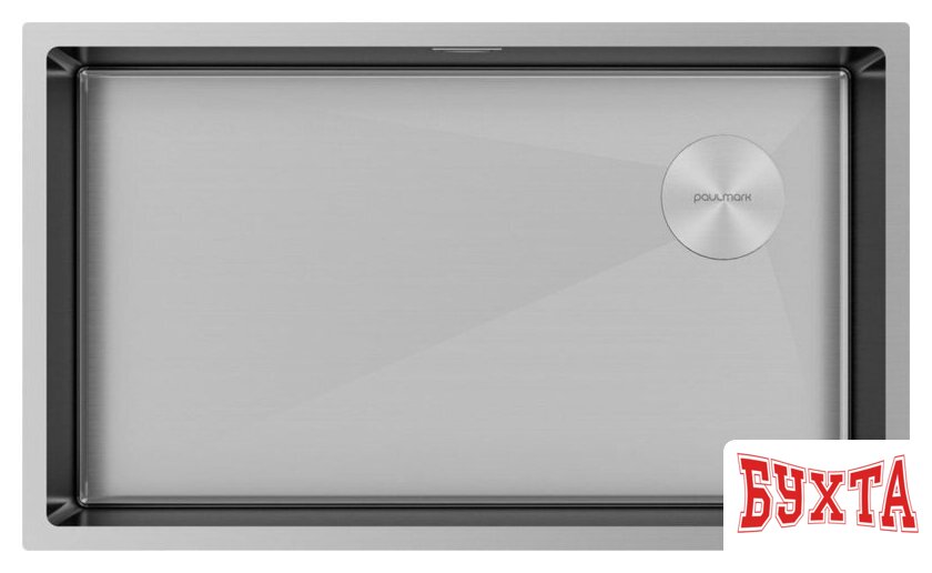 Кухонная мойка Paulmark NEXT-SKEW 74 Uni PM887444-BS (стальной/брашированная сталь)