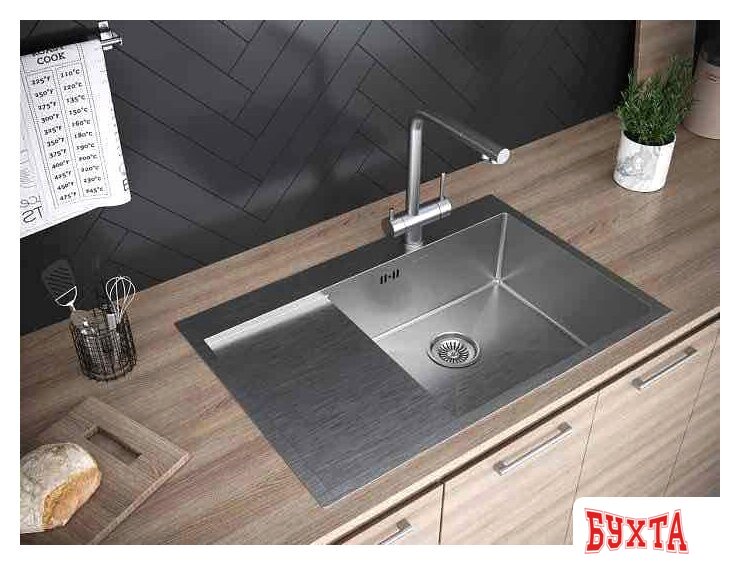 Кухонная мойка Paulmark Kroner 78F PM217851-BSR 4