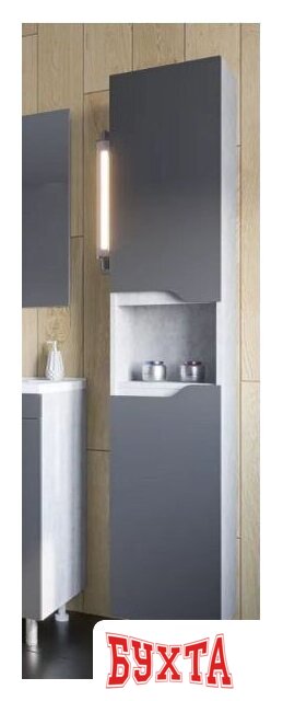 Мебель для ванных комнат Axus Шкаф-пенал Фламини 35 1