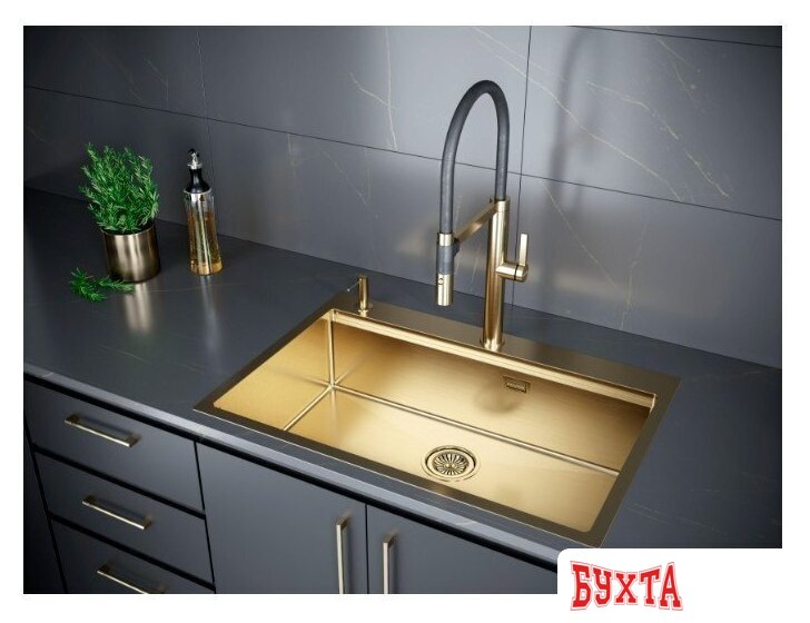 Кухонная мойка Paulmark PM707551-BG 3