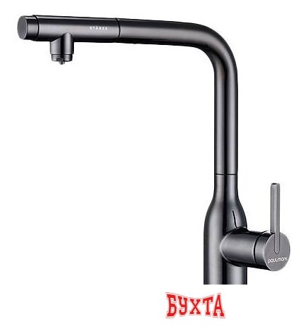 Смеситель Paulmark Viper VI213105-GB (черный/черный глянцевый) 1