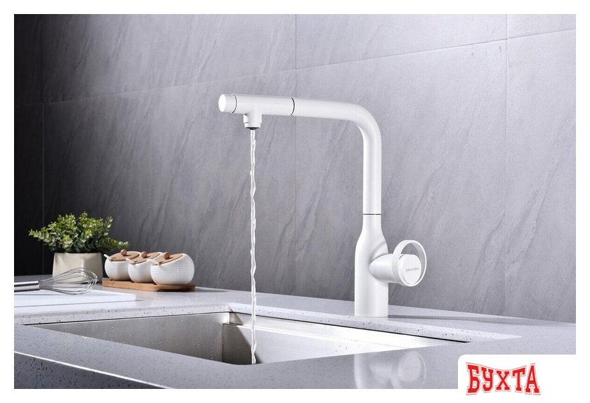 Смеситель Paulmark Urban Ur213104-431 (белый матовый) 5