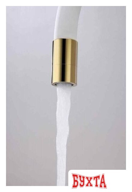 Смеситель Paulmark Salix Sa213419-Gw (золото/белый) 4