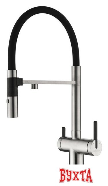 Смеситель Paulmark Gravity Gr213888-BS (стальной/нержавеющая сталь)