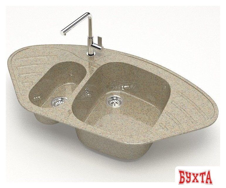 Кухонная мойка MARRBAXX Карельский камень модель 23/Q5 F023Q005 (песочный) 2