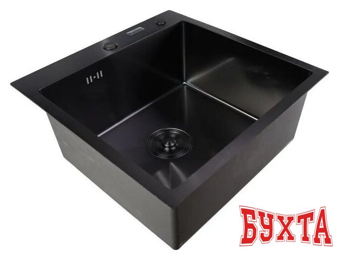 Кухонная мойка MARRBAXX B5050-R Decor (черный/графит) 5