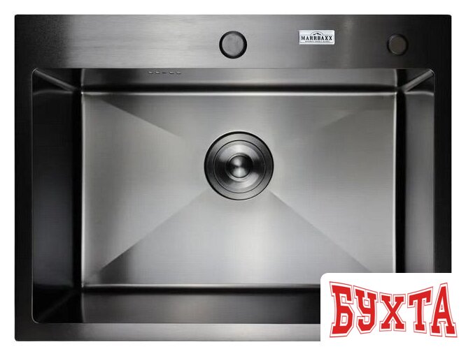 Кухонная мойка MARRBAXX B6045-R (черный/графит)