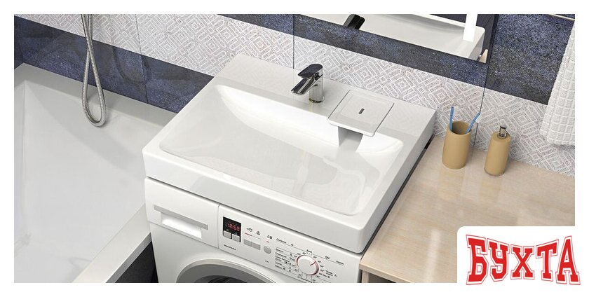 Умывальник MARRBAXX Стайл V50 (белый D1, с кронштейном, без сифона) 2