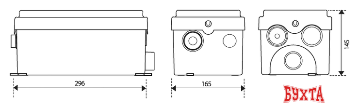 Канализационная установка SFA Sanidouche 3
