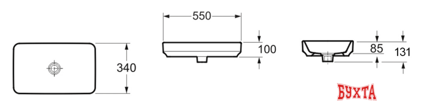 Умывальник Lavinia Boho Bathroom Sink Slim 33311004 4