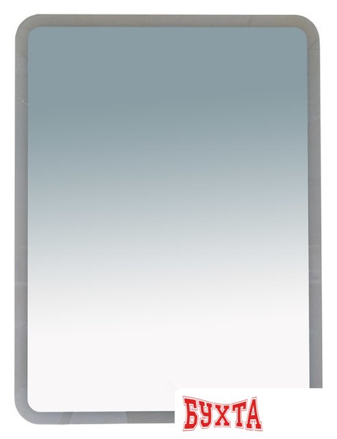 Мебель для ванных комнат Misty 3 Неон - Зеркало LED 600х800 сенсор на корпусе (с круглыми углами) - П-Нео060080-3ПРСНККУ