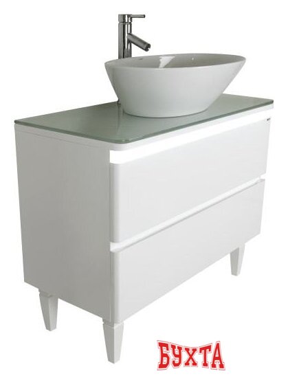 Мебель для ванных комнат Misty Скай - 100 Тумба с 2 ящ. напольная - П-Ска07100-0112Я