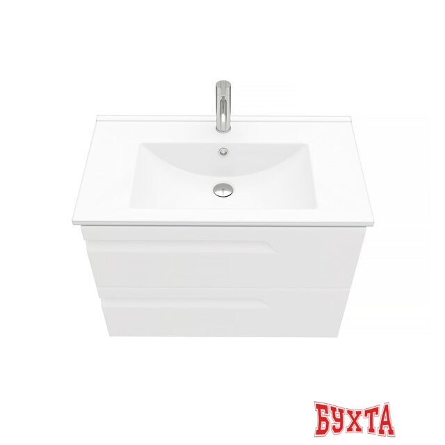Мебель для ванных комнат Laparet Тумба под умывальник Atlas 80 (белый матовый)