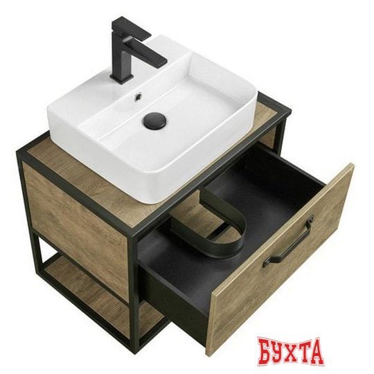 Мебель для ванных комнат Акватон Тумба Фабрик 65 под умывальник Джой-3 (дуб кантри)