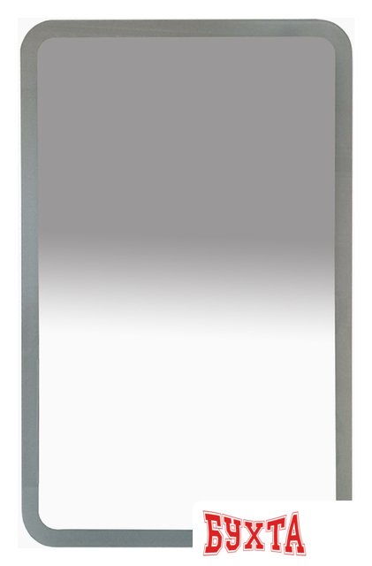 Мебель для ванных комнат Misty 3 Неон - Зеркало LED 500х800 сенсор на корпусе (с круглыми углами) - П-Нео050080-3ПРСНККУ